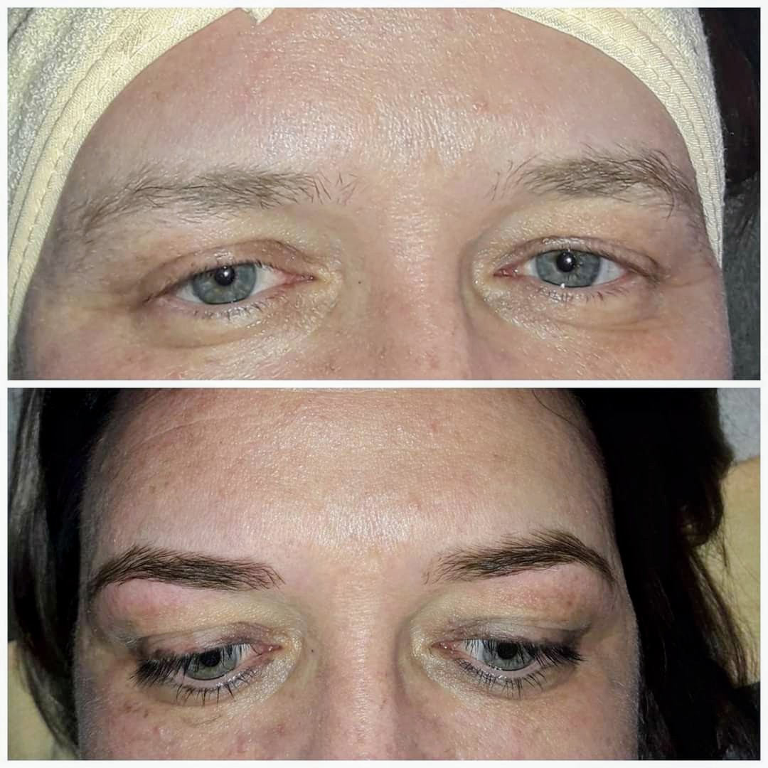 Brow and lash treatment results