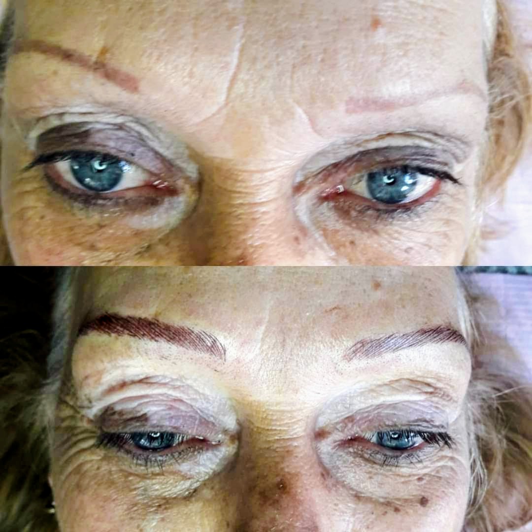 Microblading before and after
